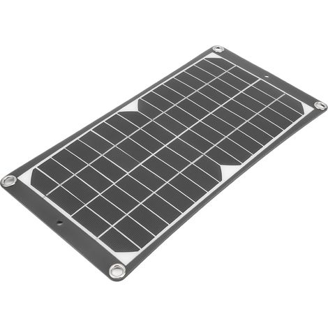 Panneau solaire monocristallin portable avec port USB flexible de 10 W pour la charge d'urgence en extérieur (1/5)
