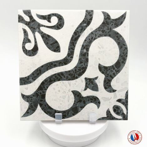 Aelle - Carrelage sol / mur effet terrazzzo coloré à motif 20x20 cm STRACCIATELLA TEGOLE - Vendu par boîte de 1 m² (1/4)