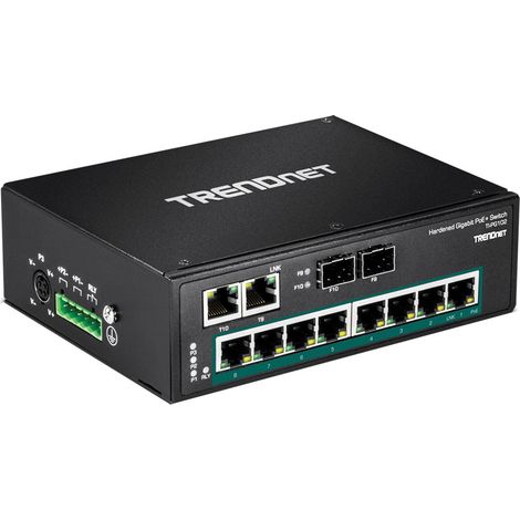 TI-PG102 switch No administrado Gigabit Ethernet (10/100/1000) Energía sobre Ethernet (PoE) Negro