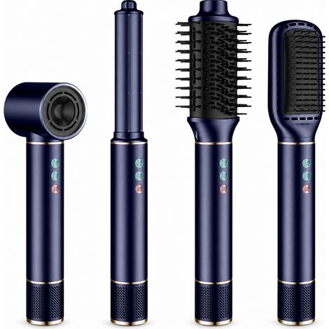 Brosse Soufflante et Boucleur Ionique 5-en-1, Bleu et Doré, Prise UK 240 V (1/5)