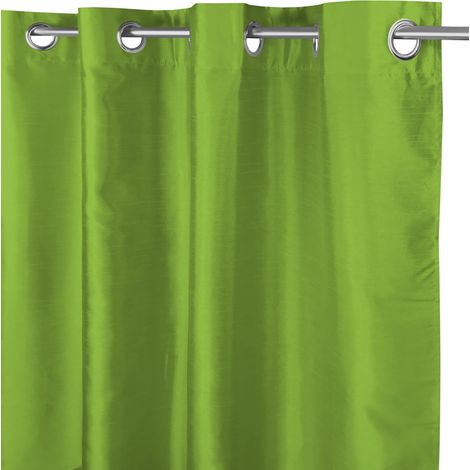 TENDA SHAY in tinta unita VERDE cm. 140X290 CONFEZIONATA (1/4)