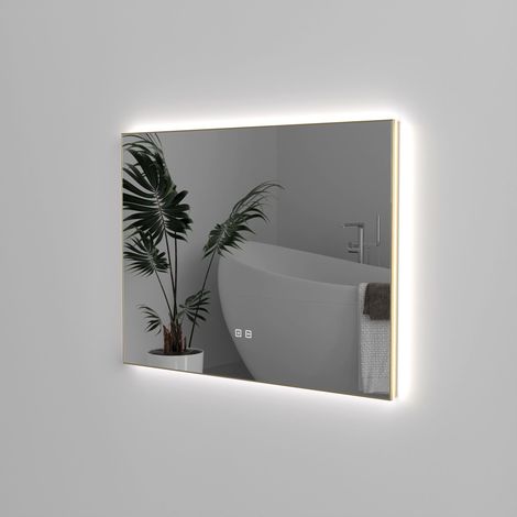 Durovin Bathrooms Wall Mounted Illuminated LED Bathroom Mirror Touch Sensitive Switch And Anti Fog 400 x 600mm (1/5)