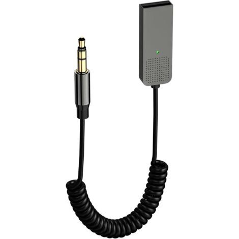 Gbformat Aux Bluetooth Car Adapter Bluetooth 5.2 Jack 3.5mm USB Wireless Audio Adapter Bluetooth with for Voice Navigation (1/5)