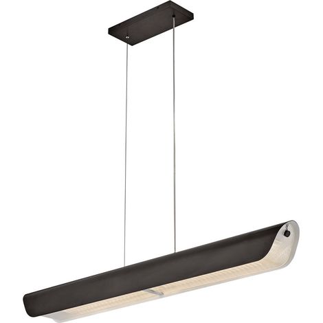 Elstead Hinkley Arco Plafonnier LED suspendu contemporain en oxyde noir 3 000 k (1/5)