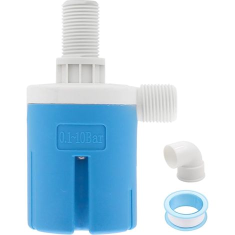 Vanne à flotteur automatique de 1,27 cm - Contrôle du niveau d'eau - Valve à flotteur automatique - Pour réservoir d'eau et aquarium à énergie solaire (1/5)