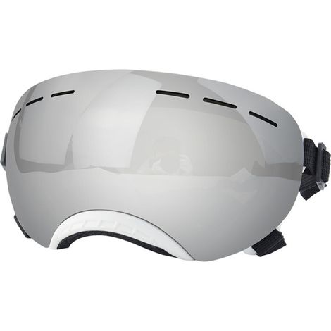 Lunettes de soleil pour chiens-monture blanche, verres argentés