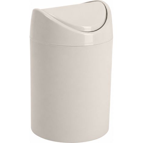 Papelera basculante plástico para mesa 1.4 Litros Beige (1/5)