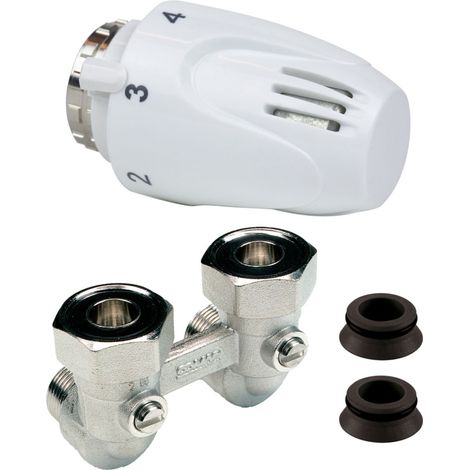 kit thermostatique - altech - tête et module h - coudé 3/4 - pour insert intégré - altech 4154509