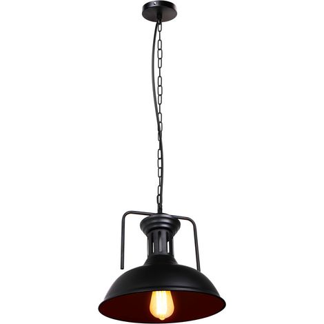 Ø330MM Creative Metal Ceiling Light Retro Industrial Pendant Lights Vintage Nostalgic Pendant Lights Black