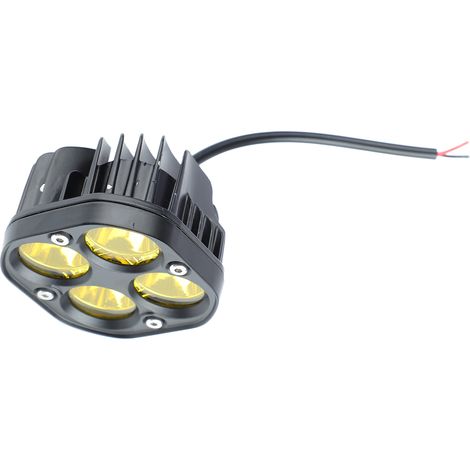 40W Motorradscheinwerfer LED-Scheinwerfer, gelbes Licht, wasserdicht für Geländefahrzeuge und Pkw (1/5)