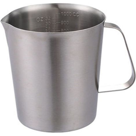 Tasse à mesurer en acier inoxydable avec graduations précises et poignée ergonomique, cuisine – 1000 ml (1/5)