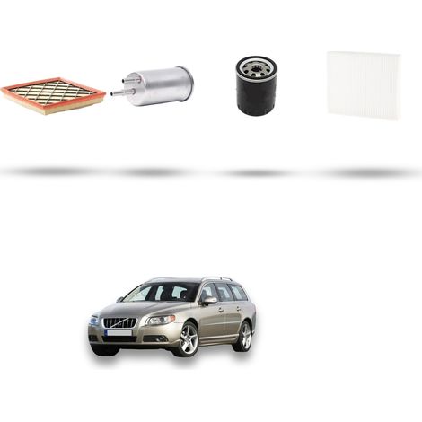 Kit tagliando 4 filtri compatibile con Volvo V70 III 2.0 Bifuel 157Kw dal 2007 al 2010 (1/5)