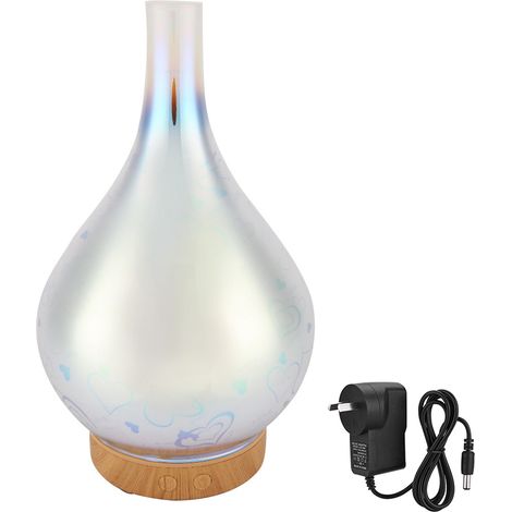 Diffuseur d'arômes ultrasonique 100ml, humidificateur LED veilleuse 100-240V (prise AU) (1/5)