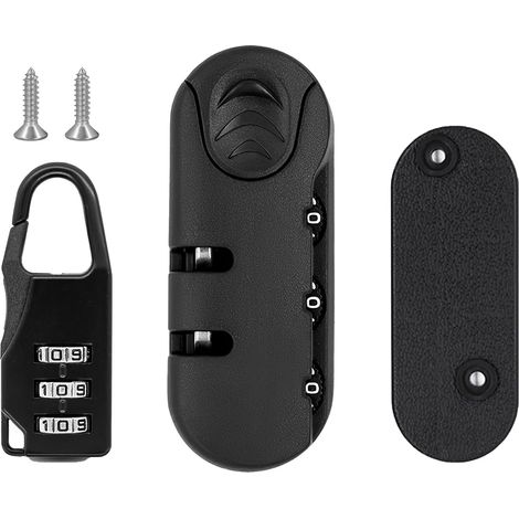 2 Pcs Serrure de Sécurité pour Valise, Combinaison de Code de Mot de Passe à 3 Chiffres Serrure à Mot de Passe pour Bagages cadenas valise avion pour Voyager en Sécurité Facilité de Réglage du Code (1/5)