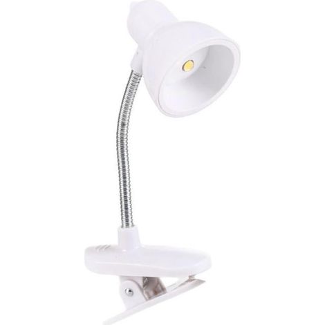 Lampe De Bureau À Clip - Collier Rotatif 360 Degrés - LED Chaude - Pour Chambre Dortoir Bureau Voyage - 5 x 3,7 x 12,5 cm - 45 g (1/5)