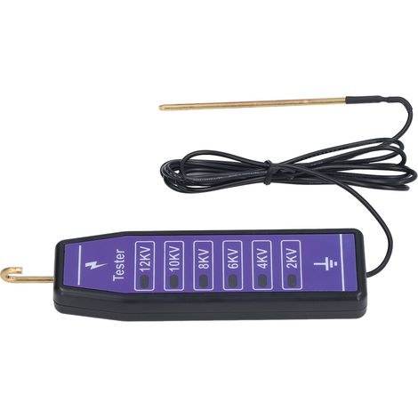 Tragbarer Elektrozaun für die Viehhaltung, 6-Lampen-Spannungsprüfer, 12000-V-Voltmeter für Zäune