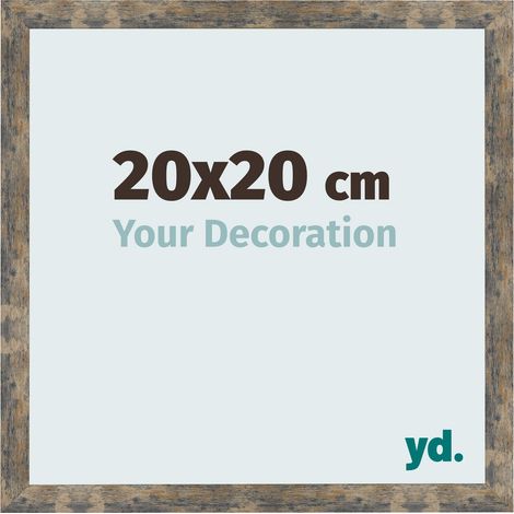 yd. - Cadre photo 20x20 - Bleu Or Melange - MDF - Bologna (1/5)