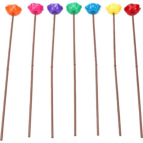 Lot de 7 piquets de jardin en métal faits main, résistants aux intempéries et faciles à installer. (1/5)