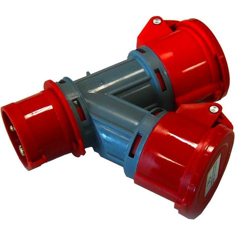Moltiplicatore industriale Elettrocanali 2 uscite 3 poli + terra 16 a 380 v ip44