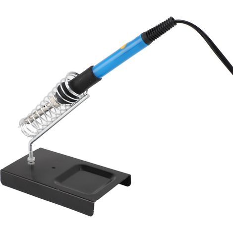 Kit de fer à souder électrique à température réglable, outil de soudage portable pour appareils électroniques (bleu) (1/5)