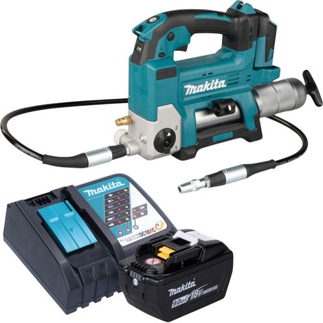 Pompe à graisse sans fil Makita DGP 180 Z 18 V 690 bar + 1 batterie 9,0 Ah + chargeur (1/5)
