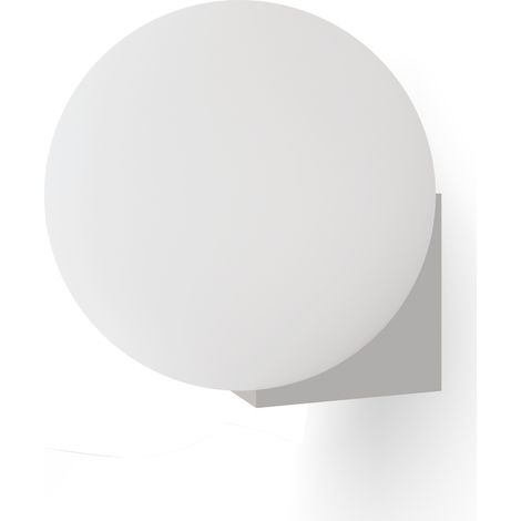 Applique murale OBI IP44 chromée avec diffuseur en verre opale- Luminaire design minimaliste pour salle de bain - Douille G9 (ampoule non incluse) (1/5)