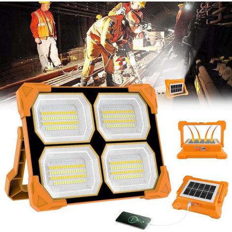 Faro Faretto Luce di Emergenza SOS Ricarica Energia Solare Powerbank Portatile 1000W (1/5)
