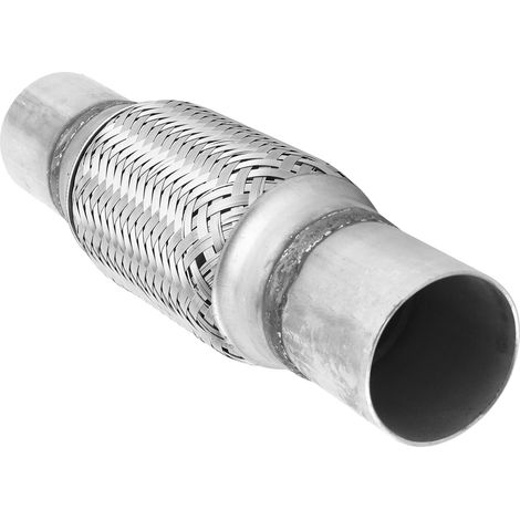 Tuyau d'échappement flexible en acier inoxydable tressé, raccord à souder 52x260mm, installation facile (1/5)