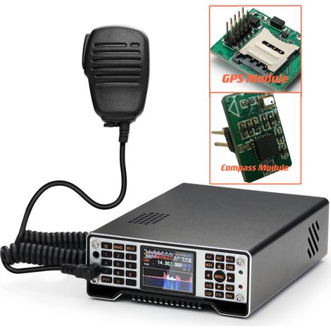 Émetteurs-récepteurs radio logiciels Q900 100 kHz-2 GHz tous modes SSB, CW, RTTY, AM, modulation de fréquence, Bluetooth intégré, carte son, modules de communication par port série (1/5)