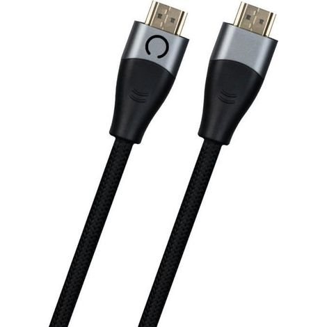 Câble HDMI 2.1 - KONIX - Nintendo Switch 2 - Compatibilité 4K et 8K - Nylon tressé - Longueur 1,8 m - Noir (1/3)