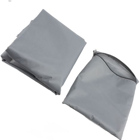 Housse de chaise longue suspendue, résistante aux UV, à l'eau, au vent, en tissu Oxford 420D, balançoire pour Patio, gris, 230x200cm / 90.6x78.7in