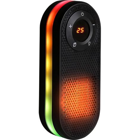 PTC-Keramikheizung，1000 W energieeffizient，Timer，Ambientebeleuchtung，Temperaturregelung 15，32 °C (1/5)