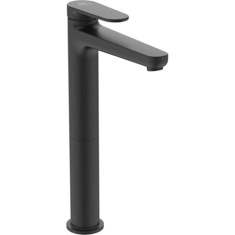 Ideal Standard Cerafine Nuovo - Waschtischarmatur mit ClickClack-Ablaufgarnitur, BlueStart, Seidenschwarz BD966XG