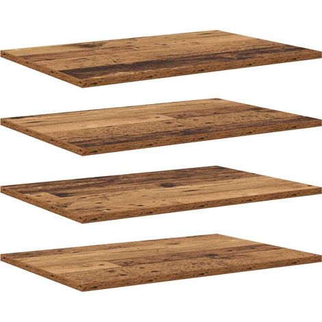 Maison Exclusive - Regalbrett 4 pcs Braun 60 x 40 x 1,5 cm Holzwe