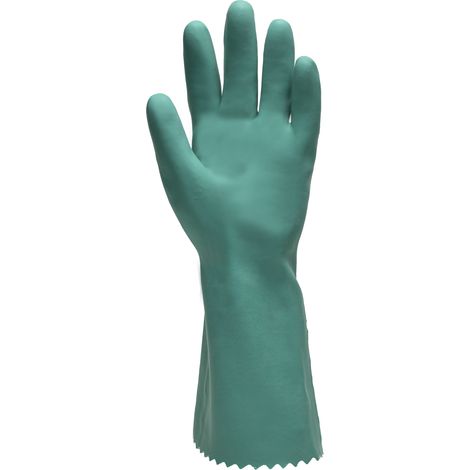 Lotto di 12 paia di guanti in nitrile NI550 - Nitrile verde cotone Taglia 9 (1/4)