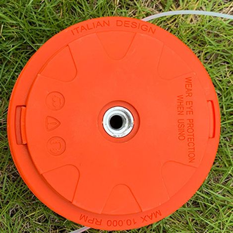 Oranger Trimmerkopf, keine Demontage erforderlich, Aluminiumkopf, oranger Kantenschneider (1/5)