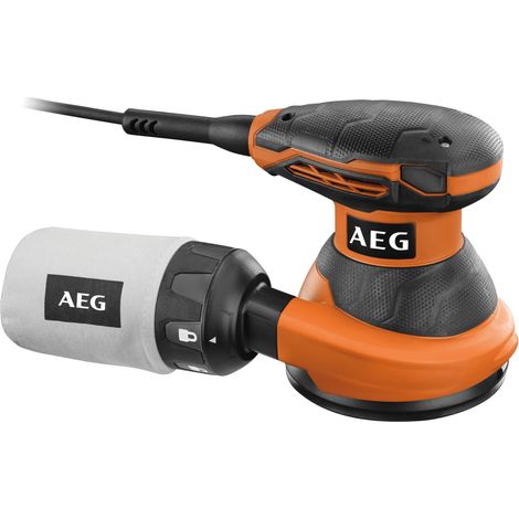 Ponceuse Excentrique 300 Watts 125 mm, 7000 à 15000 trs/mn, Démarrage en Douceur, Variateur, Frein de Patin, Aspiration intégré, Livrée avec Sac à Poussière (1/2)