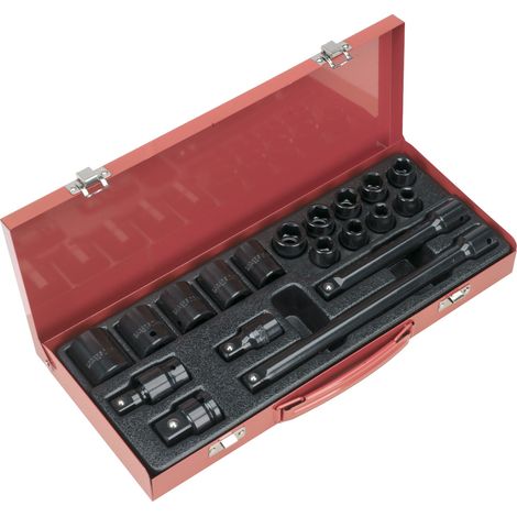 Sealey Impact Socket Set 19pc 1/2Sq Drive Metric AK5619M