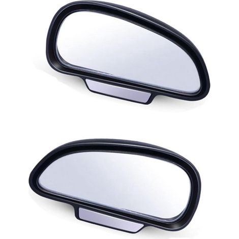 Lot de 2 rétroviseurs d'angle mort pour voiture dimensions 16 x 7,5 cm en plastique pour voiture et caravane (1/5)