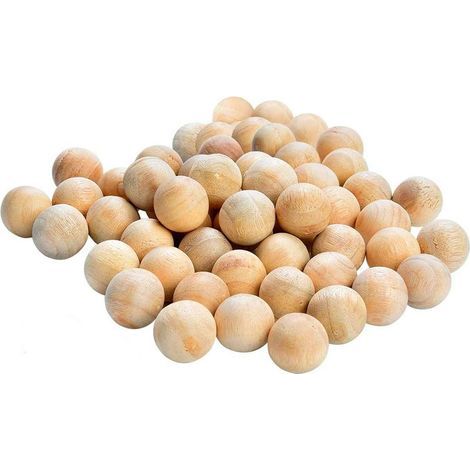 50 boules antimites en bois de cèdre naturel (1/5)