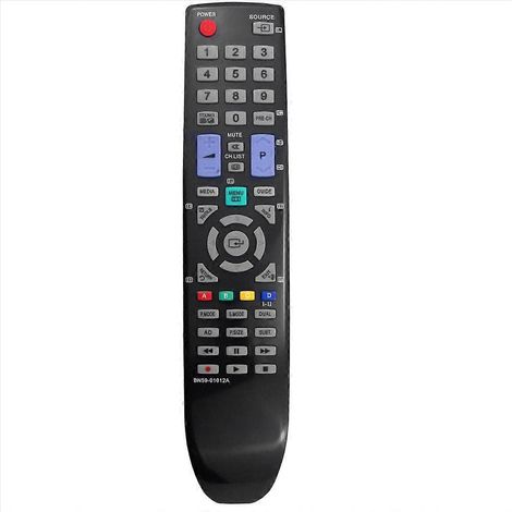 Télécommande BN59-01012A pour TV Samsung, compatible avec modèles sélectionnés, design ergonomique, boutons tactiles, remplacement direct, fonctionne avec Smart TV, livrée avec pile, couleur noire, ut (1/5)