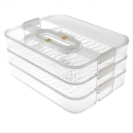 3-teilige Aufbewahrungsbox für den Kühlschrank (1/5)