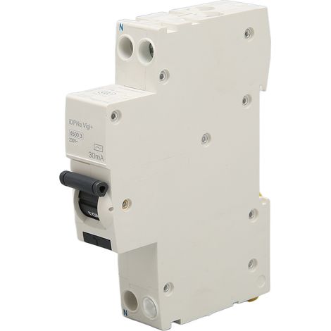 Disjoncteur civil avec protection intégrée contre les fuites de courant, disjoncteur isolé 18 mm 230 V 32 A (1/5)