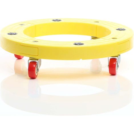Wiltec Rodillo de transporte 136kg tabla rodante redonda Ø 400mm transportador mudanza taller