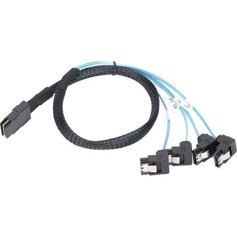 Mini-SAS-36-Pin-auf-4-SATA-Kabel, hohe Geschwindigkeit 12 Gbit/s, stabile und langlebige Leistung in verstärktem Kunststoff.