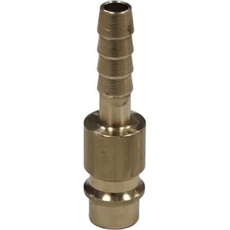 Druckluftkupplung, Druckluft Stecker, 6mm Schlauchtülle, Messing Kupplung