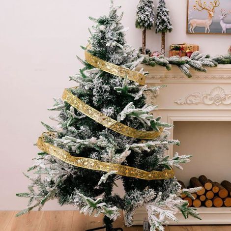 Guirlande lumineuse décorative pour sapin de Nol, 2pcs5m,100 LED, fil de cuivre,nuds,pour fêtes,mariages,fêtes de fin d'année (1/5)