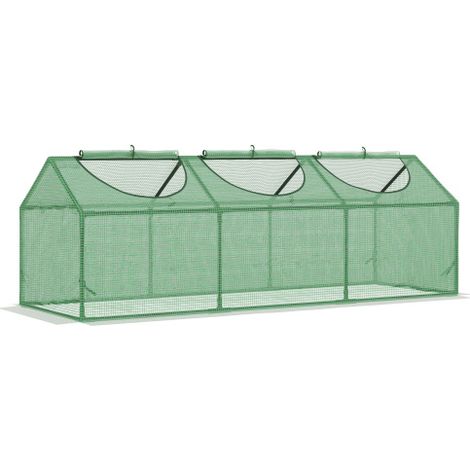 Serre avec fenêtre PE serre 180x60x60cm vert tomate Maison et Froid cadre pour Jardin et Balcon (1/5)