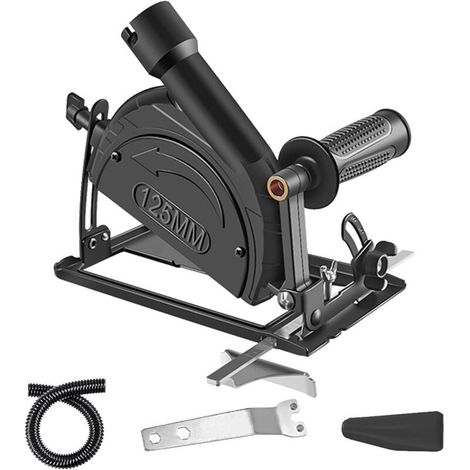 Ensemble de Support pour Meuleuse D'angle 100-125, Accessoires pour Outils de Coupe, Angle Réglable de 0 à 45°, Profondeur de Coupe de 0 à 40 mm - pour Meuleuse D'angle de 100mm à 125mm (1/5)