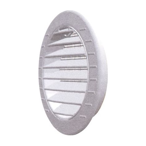 GRIGLIA DI AERAZIONE IN PLASTICA CON RETE Ø mm. 100 imbocco Ø mm. 80 IDROWEB 10 PZ